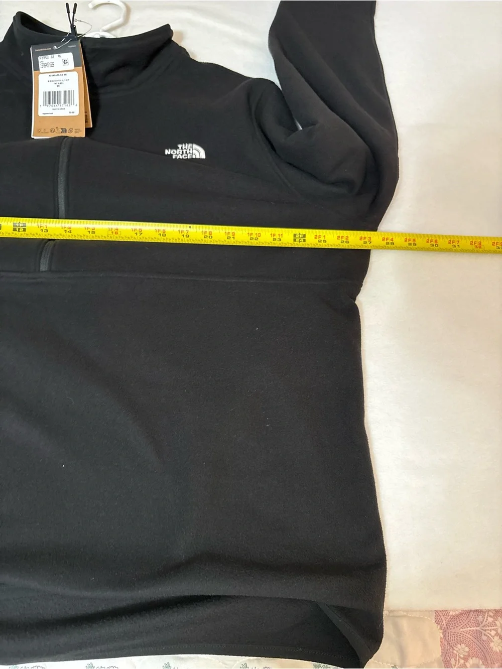 The North Face GLACIER FLC 1/2 ZIP TNF BLACK XXL